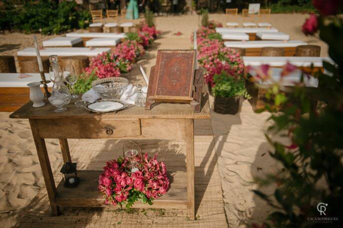 Casamento na Praia de Thais e Rodrigo